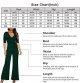 Women's Summer Elegant Jumpsuit Wrap Top High Waist Wide Leg Long Pants Romper Jumpsuits