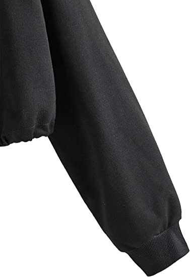 Women's Casual Full Zip Crop Top Hoodie Sweatshirt Jacket