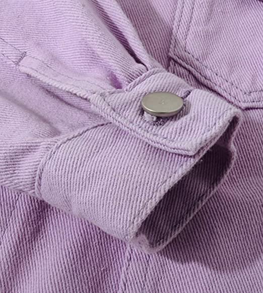 Women's Basic Button Down Denim Jean Jacket Coat