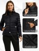 Women's Packable Ultra Light Weight Short Down Jacket